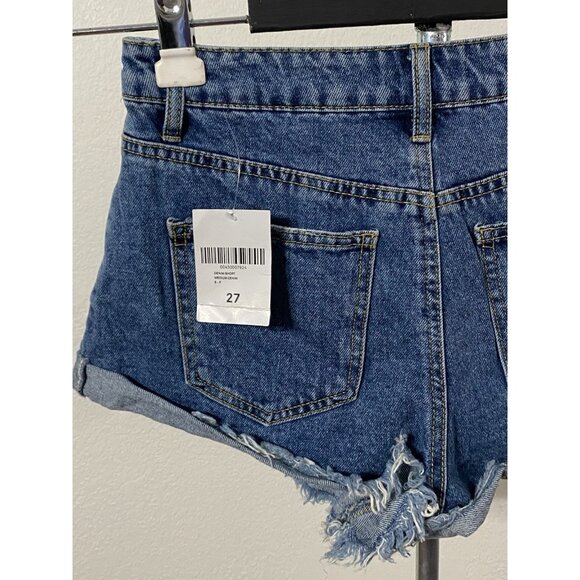 Forever 21 Concert Short Womens 28X2.5 (tag reads 27”) Blue Jean Cutoff Shorts - Picture 9 of 10